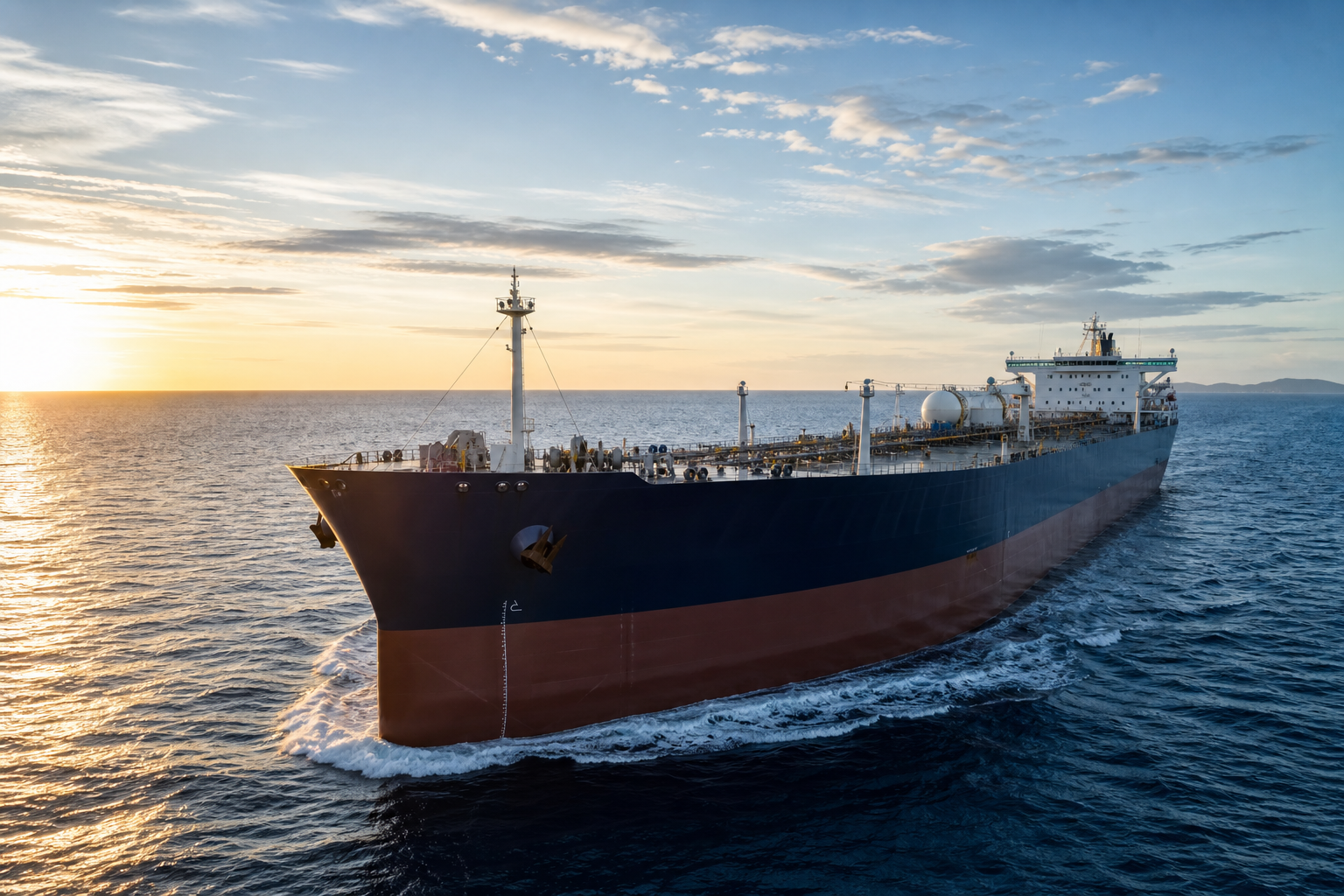 Kapal tanker di laut lepas